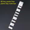 61/88 Tasten Klavieraufkleber Reißfest Waschbar Klebstofffrei Hohe Klebkraft Klarer Druck Klavier
