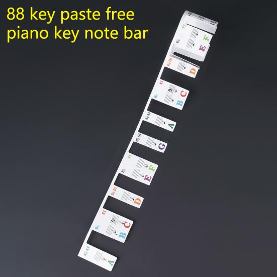 61/88 Tasten Klavieraufkleber Reißfest Waschbar Klebstofffrei Hohe Klebkraft Klarer Druck Klavier