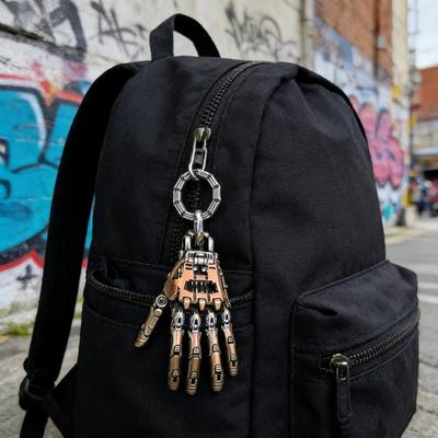 Mechanický ruční přívěsek Steampunkový náhrdelník Přívěsek Retro Kloubové prstové klouby Robotická ruka Kouzlo Šperky pro muže Ženy