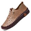Fashion Print Fashion Sneakers Women Handmade Leather Casual Women Shoes Design Platform Loafers Breathable Flats Shoe Driving Plus Size