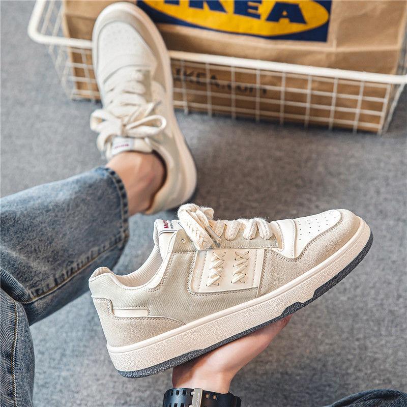 Studentské ležérní výklenkové designové nízké pánské boty na prkno retro ležérní malé bílé boty sto s výklenkovým smyslem pro design pánská sportovní obuv