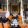 Halloween New Spider Web Triangle Web Simulation Extra Large Plush Spider Ghost Festival Indoor and Outdoor Decoration Road