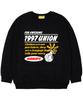UNION GARMENTS [Fleece-Lined] Vintage Boom Oversized Sweatshirt Black