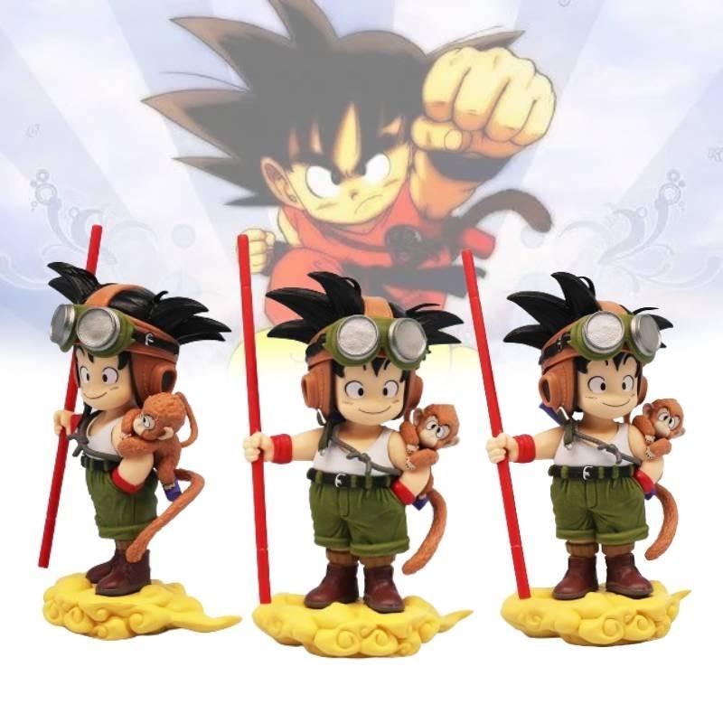 Exclusive 16cm Pvc Anime Goku Q Version Standing In Flight Suit From Dragon Ball Z Collectible Statue