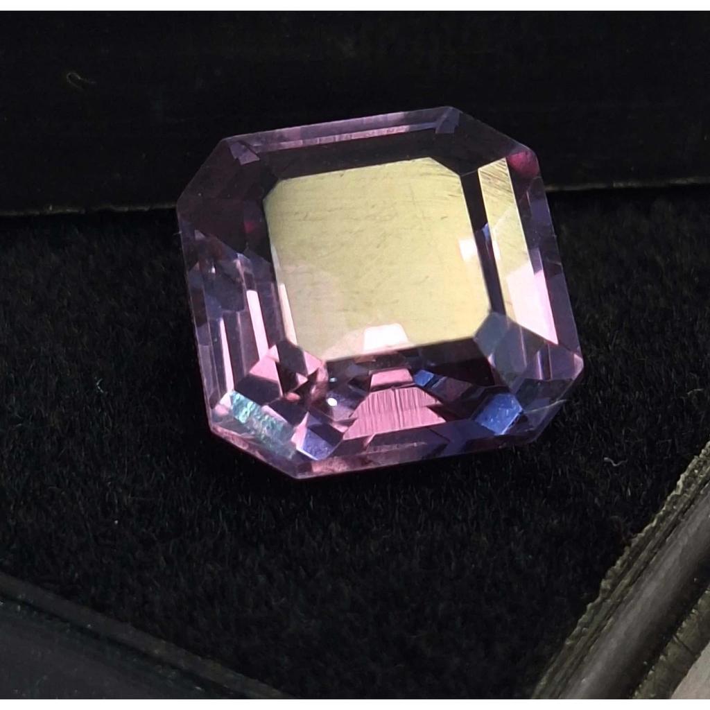 5-7 Ct Natural Bi-Color Alexandrite Asscher Cut Fabulous Certified Gemstone