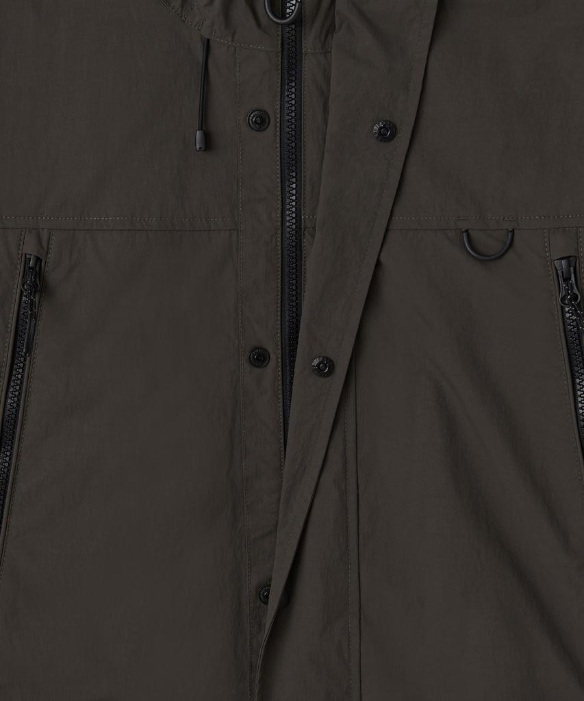 Musinsa Standard [City Leisure] Detachable Sleeve Windbreaker Jacket [Mud Grey]
