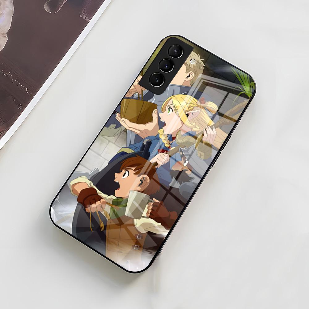 D-DungeonM- Meshi Phone Case For Samsung A56 A36 A26 A16 A15 A25 A35 A55 A14 A34 A24 A54 Glass Case