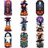 9pcs Temporary Tattoo Skeleton Halloween Bat Ghost Waterproof Long-lasting Body Stickers Tree For Children Girls Women