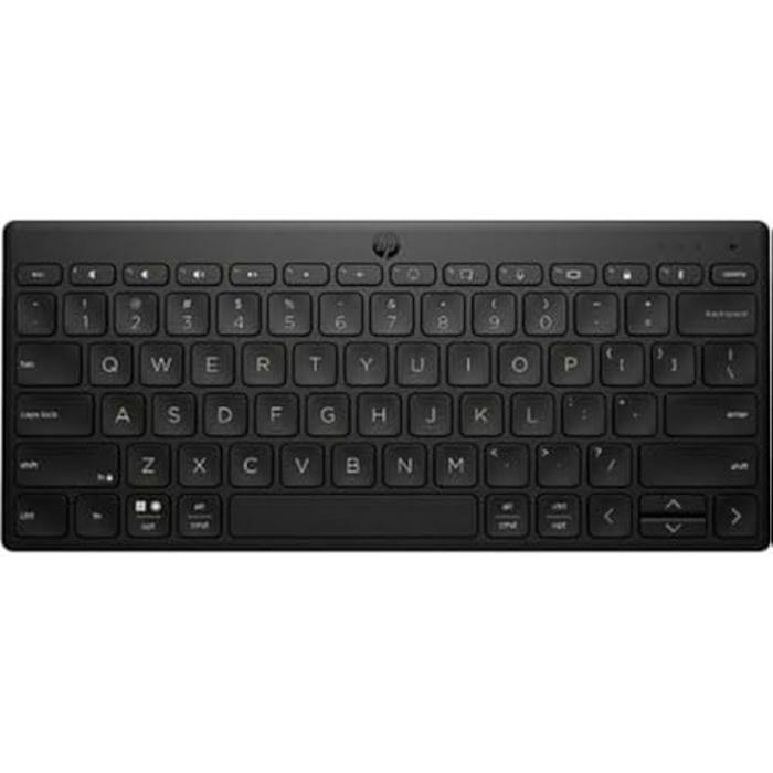 Clavier Bluetooth Compact HP 350 - Noir - Qwerty Espagnol - Raccourcis Clavier - Activation/Désactivation Du Son