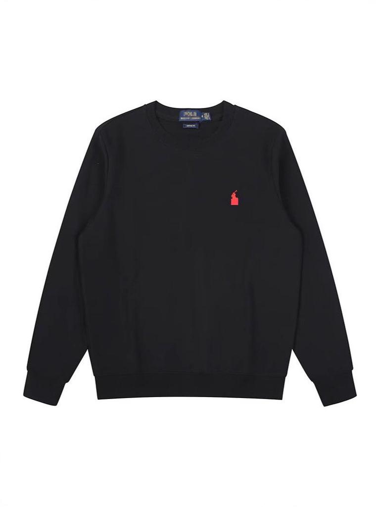 Unisex Pure Cotton Long-Sleeve Thin Autumn Casual Polo Hoodie - Solid Color