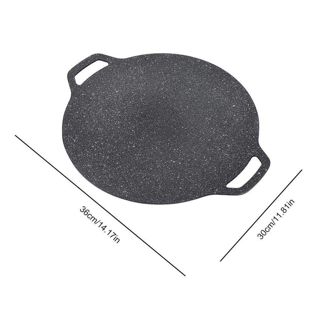 Grilling Pan Medical Stone Coating Frying Pan Non-Stick Baking Tray with Handle for Indoor Or Outdoor Grilling
