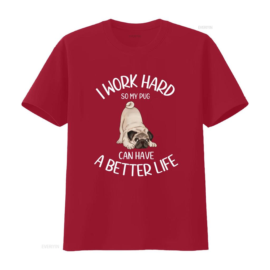 Pug T Shirt Funny Mom Owner GifT for Dog Lover vintage Washed Stylish fashion Versatile Breathable Comfortable designer clothes