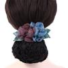 Crochet Mesh Flower Women Hairpin Hair Accessories Korean Style Headdress Flower Bun Net Snood