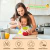 25/7pcs Kids Cooking Cutter Set Toddler Wood Cutter Plastic Fruit Knives Peeler for Kitchen Accessories Montessori Kids Cutter