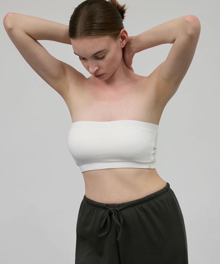 Debiweeo Mana Shirred Tube Top Devi-Ts0054-White