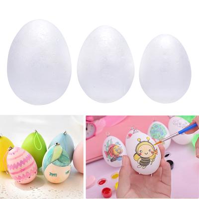 10Pcs Easter Eggs Styrofoam Foam Ball Handmade Diy Craft Party Decorations