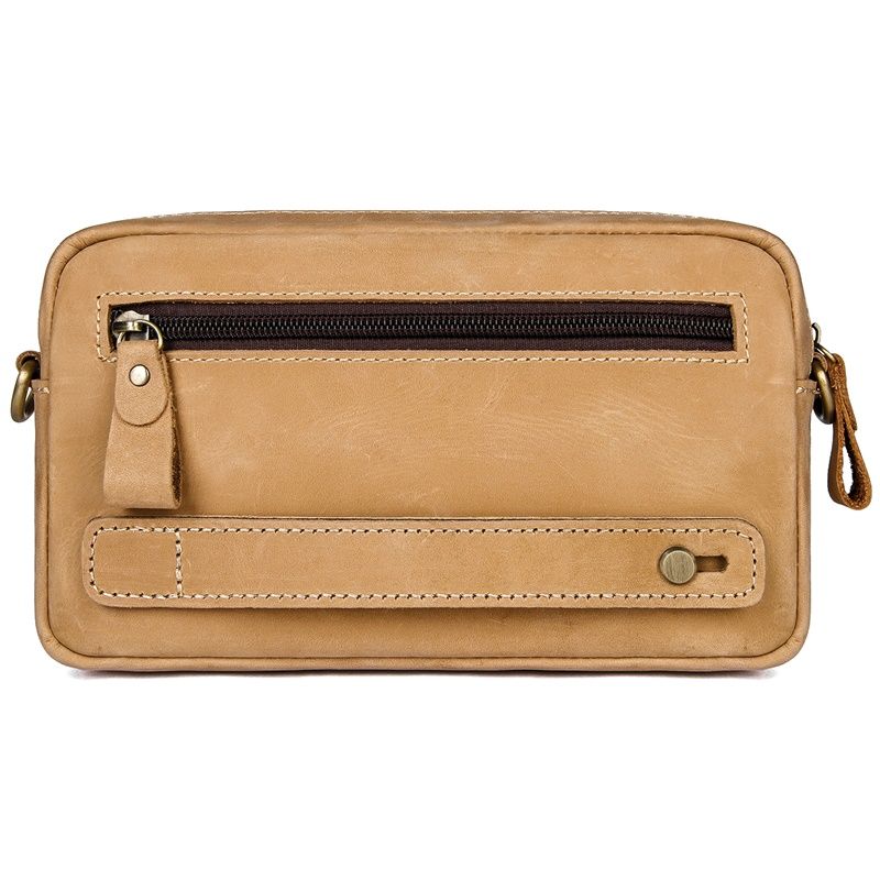 Customised Exclusive Manufacturer Designer 100% Genuine Leather Handmade Toiletry Bag and Shaving Kit for Daily Use M коричневый