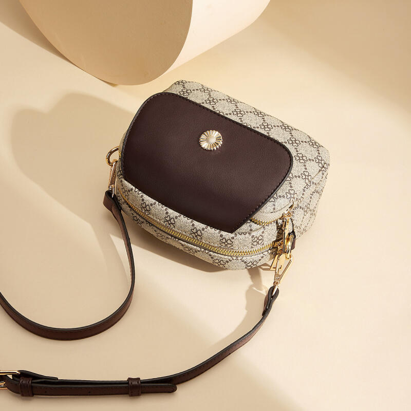 New Fashion Women Bags Shoulder Bags Panelled Print Korean Style Advanced Leisure Versatile Crossbody Bags Small Square Bags