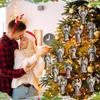 Christmas Wooden Angel Ornament – Vintage-Style Hanging Decor for Christmas Tree, Home & Party, Rustic Wooden Angel Tree Decoration