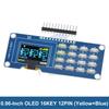 TZT 0.96/1.3 inch I2C OLED Display Driver SH1116/SH1315 with 1x4/4x4 keyboard Display Module screen module