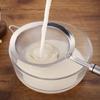 Stainless Steel Frosting Filter Ergonomic Handle Kitchen Colander Food Strainer  Soy Milk