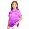 Girls' Polka Dot Print School Uniform T-Shirt Casual Dressy Top for Wear