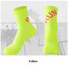 Running Socks Unisex Men Women Middle Tube Quickly Dry Outdoor Sports Marthon Bike Riding Fitness Training Crew Socks