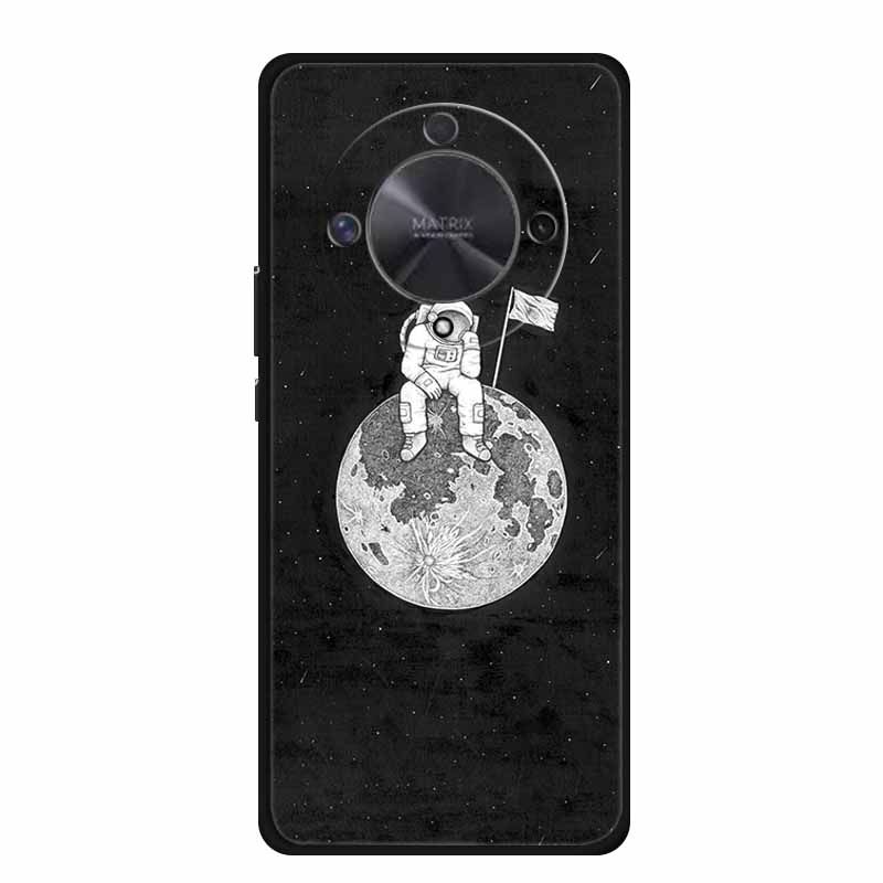 Gift Phone Cases for Honor X9a TPU Soft Silicone Back Cover for Huawei Honor X9 X 9A Funda Honor X9b X 9 a b Coque Spaceman Moon