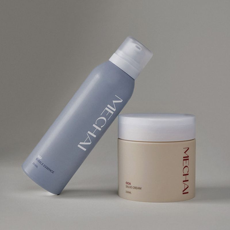 MECHAI Michai Solution Set EGF Bubble Essence 200ml + Cica Salve Cream 250ml