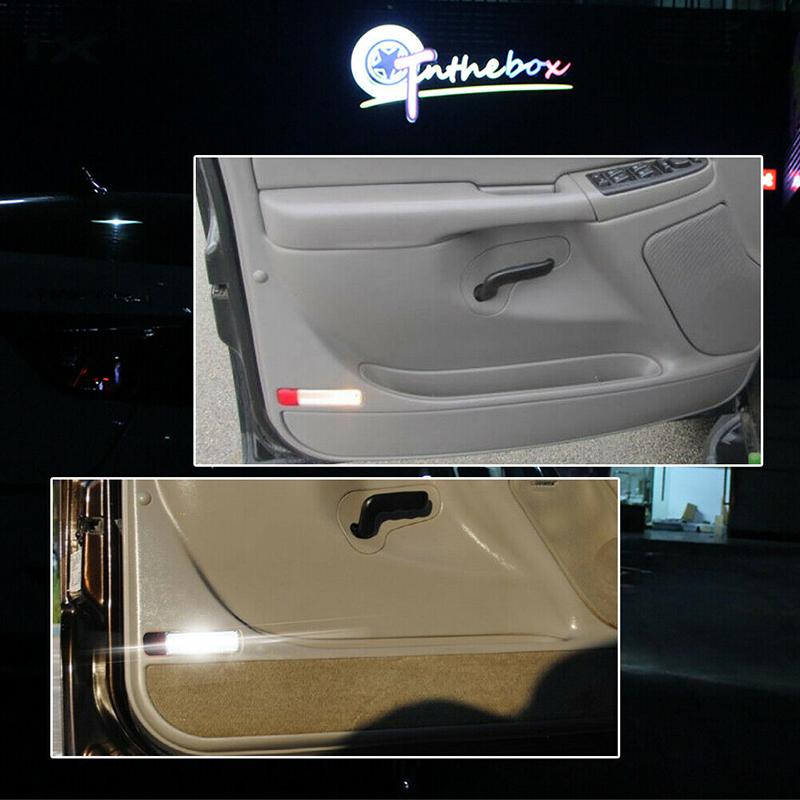 4pcs White Led Interior Door Step Courtesy Panel Lights For 2003 2009 Hummer H2 At Affordable S