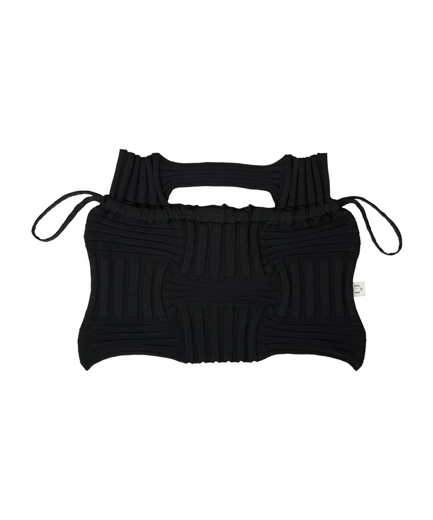 Pleatsmama Big Bow Bag Black