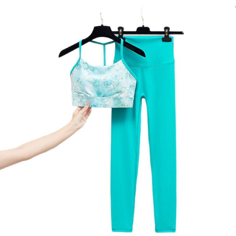 2025 Shockproof Cross-Border Yoga T-Back Sports Bra Set for High-Intensity Workouts
