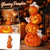 Hars Pompoen Stapelbare Lamp voor Herfst Huisdecoratie