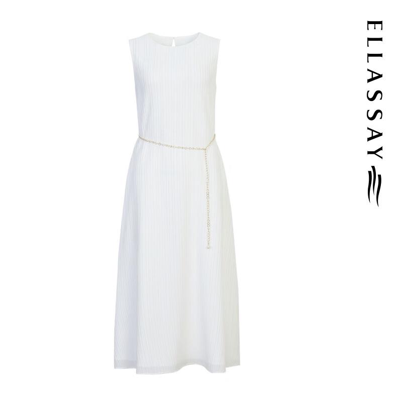 ELLASSAY 2025 Summer Mulberry Silk A-Line Dress