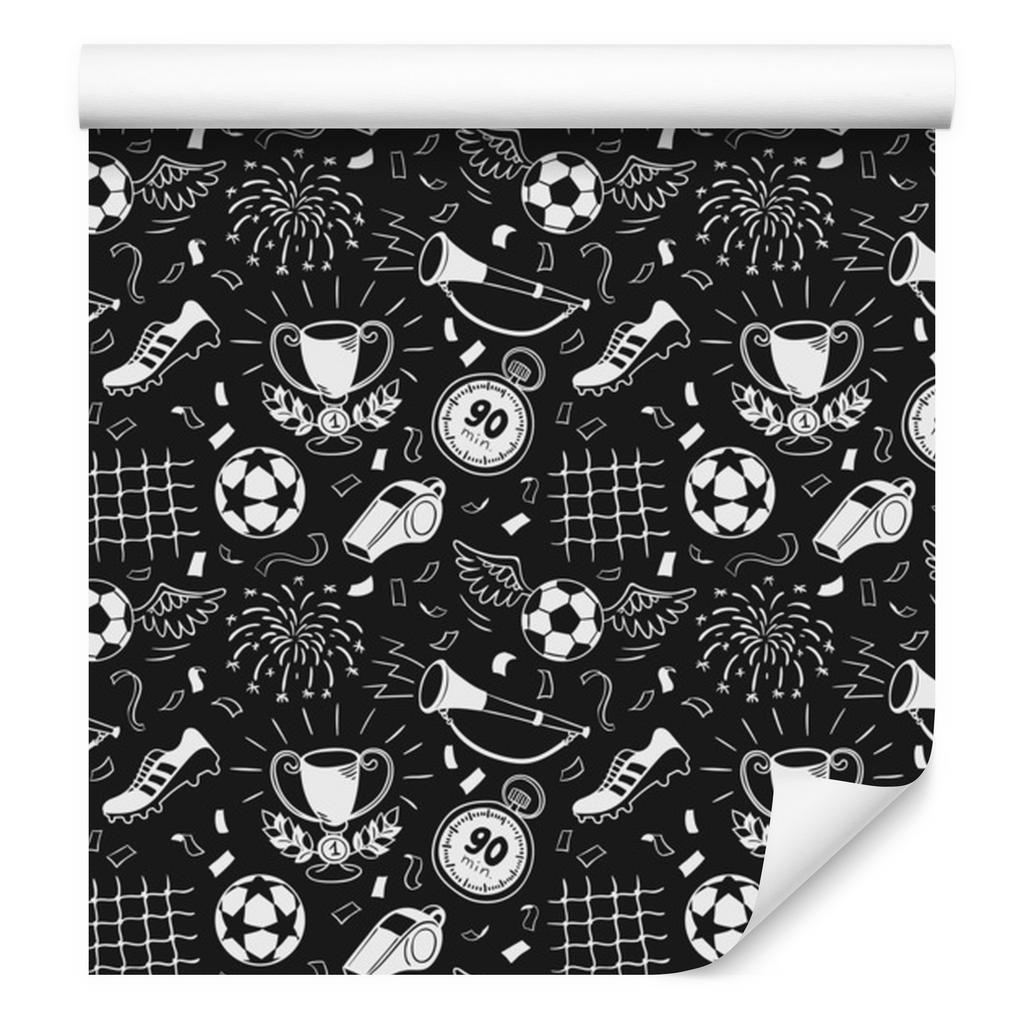 Soccer Ball Sketch Wallpaper for Living Room and Bedroom 50x1000