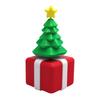 3D Printed Christmas Ornament Pop-Up Box Fidget Toy Xmas Tree Clicker Spinning Top Stress Relief Toy for Festive Desktop Decoration