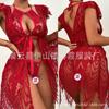 Popular hollow lace erotic underwear three-point erotic suit sexy seductive woman