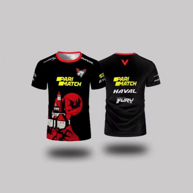 Camiseta Virtus.Pro Equipe de Jogos CS2 DOTA2 R6 APEX Fãs Manga Curta Algodão Respirável Camiseta Masculina Casual