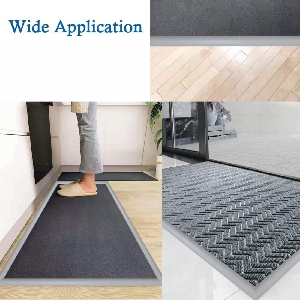 1pc 118.11inX1.18in Floor Transition Strip SelfAdhesive Flat Laminate Floor Cover Strip Wide Transition Edge Strip PVC