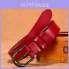 Genuine Leather Womens Belt With Metal Pin Buckle For Casual Wear And Fashion Accessory