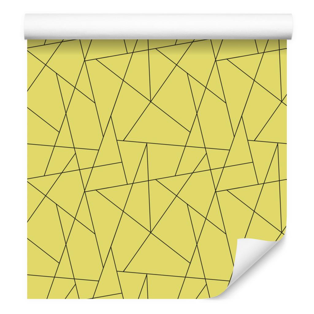 Wallpaper Geometric pattern yellow, clear detail 50x1000