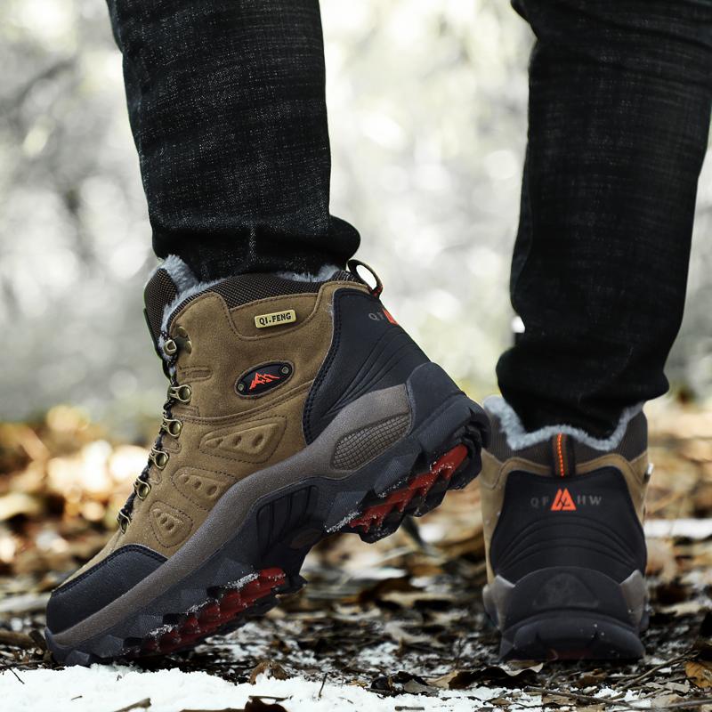 Outdoor Hiking Shoes Women Comfortable Casual Anti-slip High-top Boots Men Breathable Durable Thick-soled Soft Combat Boots Men