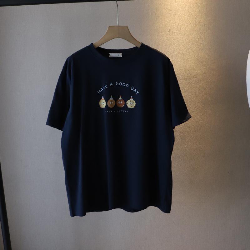 

Korean Cute Bear Retro T-Shirt - Summer 2025 Collection for Women One Size