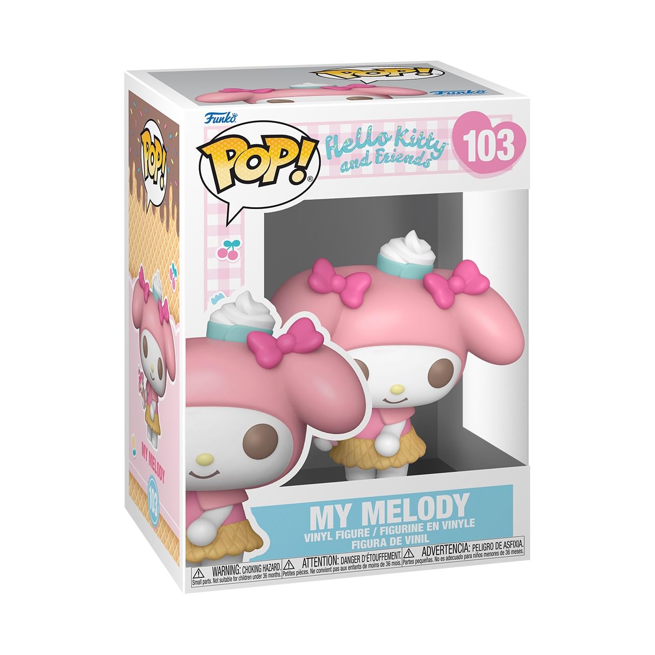 

FUNKO Sanrio My Melody милый деформированный Поп! (мороженое) Фигура, фигура.