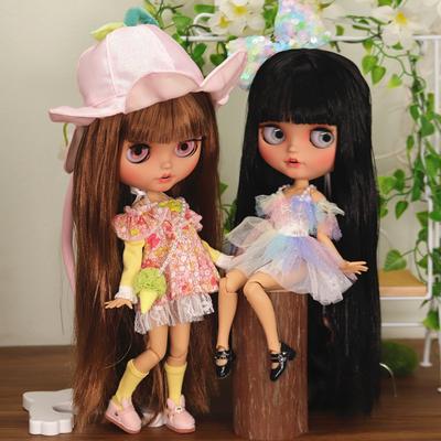 Buzlu blyth bebek 1/6 BJD Ortak vücut Tan cilt Mat Yüz 30 cm oyuncak hediye Anime Kız SD