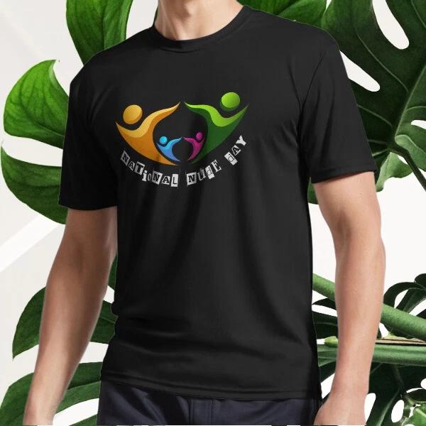 New nudist family Active T-Shirt Logo T-Shirt Funny Size S to 5XL L