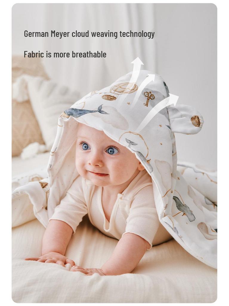 Class A Detachable Newborn Swaddle Blanket: Thick Anti-Startle Autumn/Winter Receiving Blanket for Delivery Room