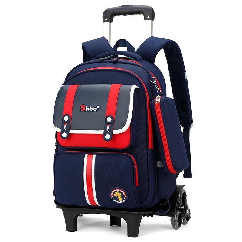 MIAOQIAO Rolling Stair-Climbing School Backpack Small