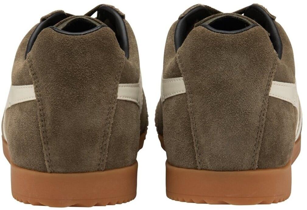 Gola Harrier Suede Sneakers (CMA192) Khaki Green/white/black