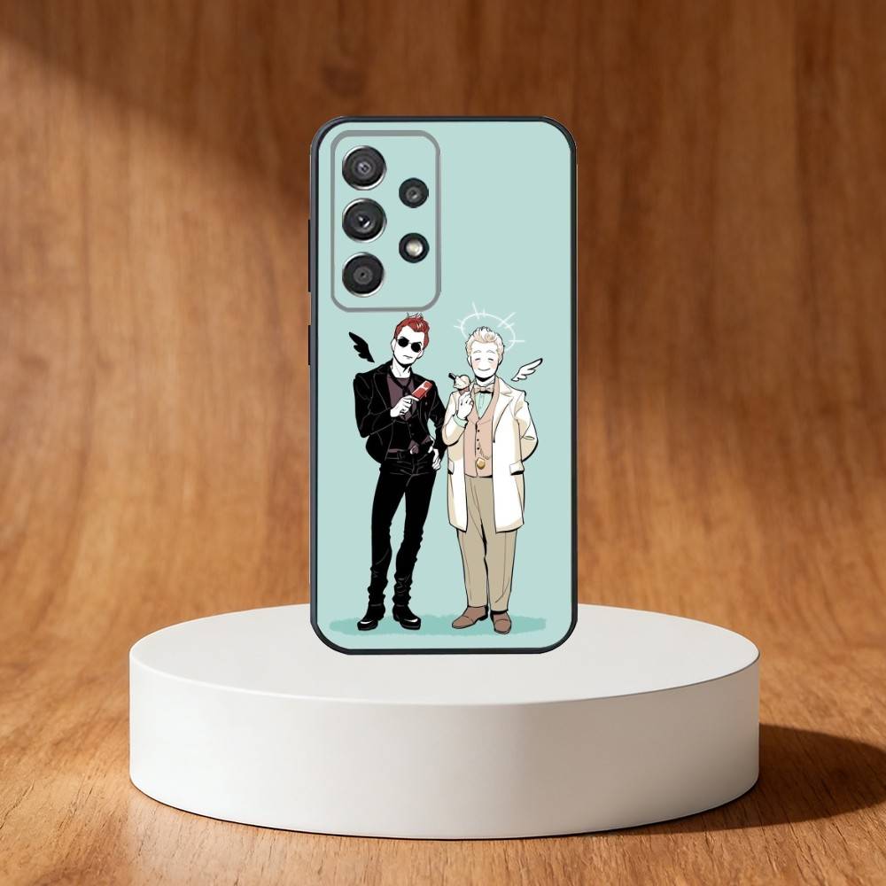 G-Good Cartoon O-Omens Phone Case For Samsung S25,S24,S21,S22,S23,S30,Ultra,S20,Plus,Fe,Note,10,9,5G Black Cover